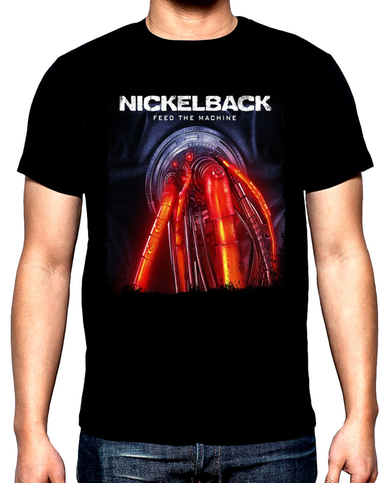 T-SHIRTS Nickelback, Feed the machine, men's t-shirt, 100% cotton